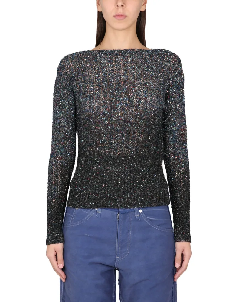 Maison Margiela Paillettenhemd Black