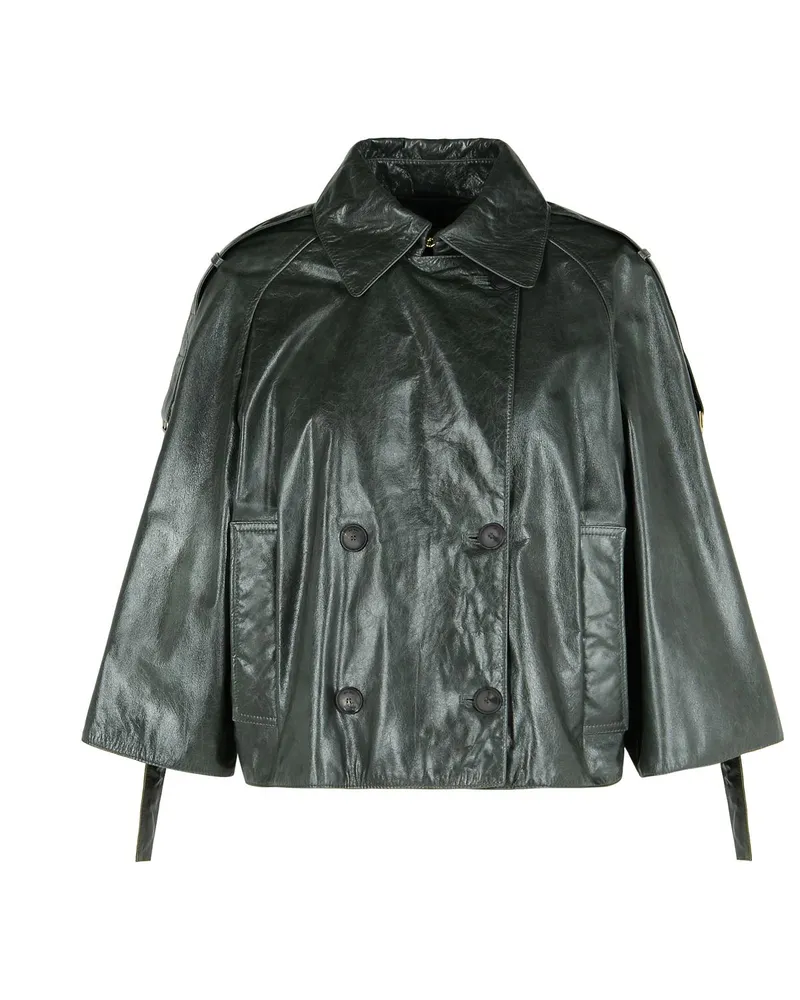 Max Mara Tenace' graue Learjacke Grey