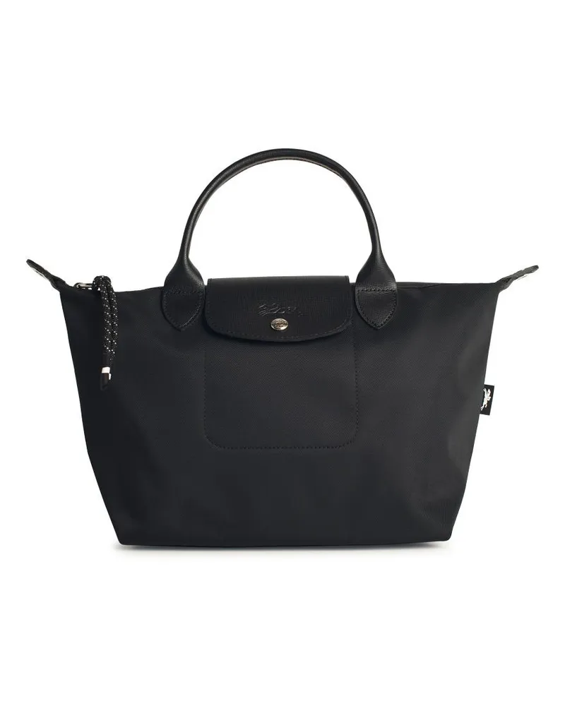 Longchamp Tasche mit 'S Le Pliage Energy‘-Griff aus schwarzem, recyceltem Tela Black
