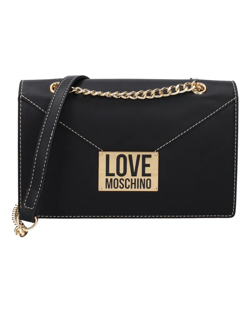 Moschino Damens Umhängetaschen Polyurethan Schwarz -