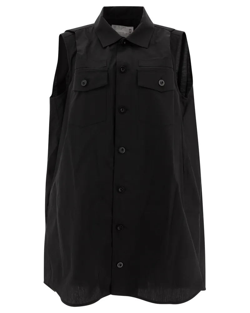 Sacai Hemdkleid Black