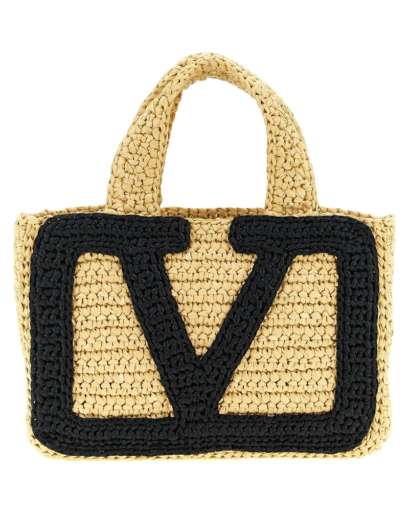 Valentino Garavani Valentino Garavani – Kleine Einkaufstasche „Viva Superstar Beige