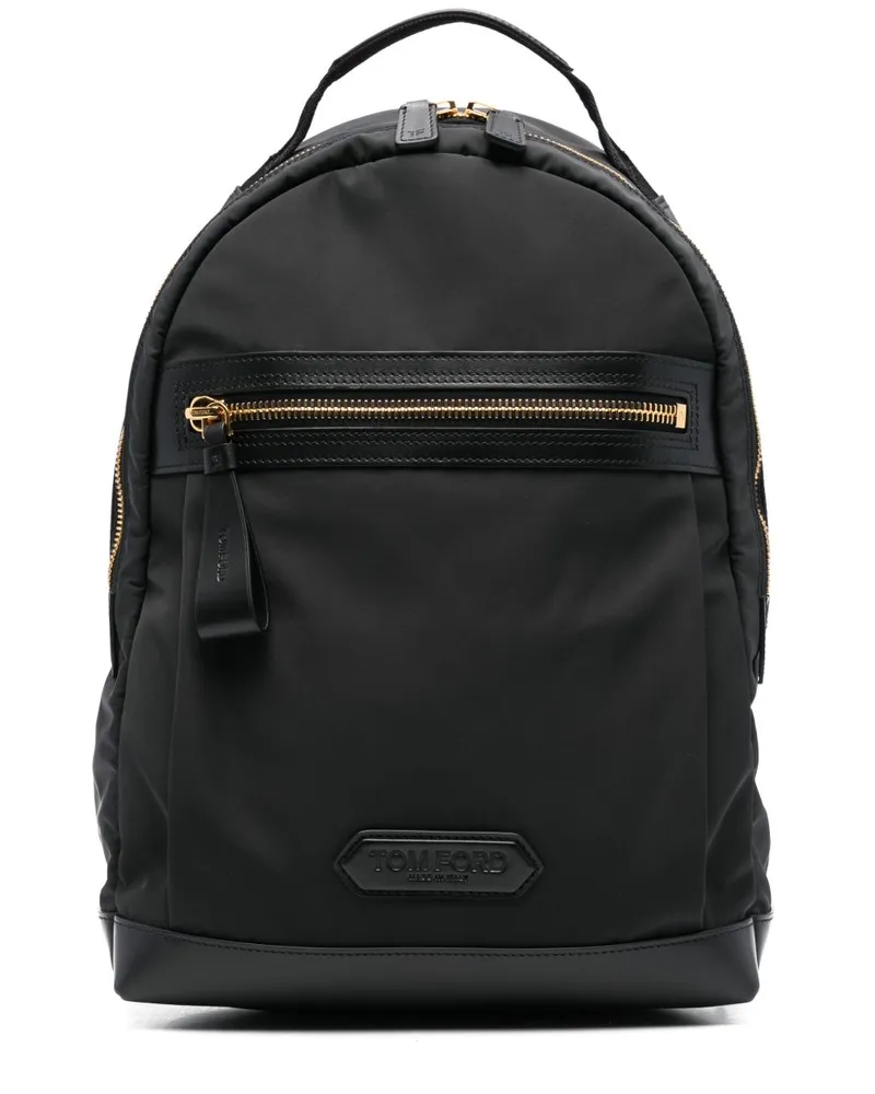 Tom Ford recycelten Nylon -Rucksack Black