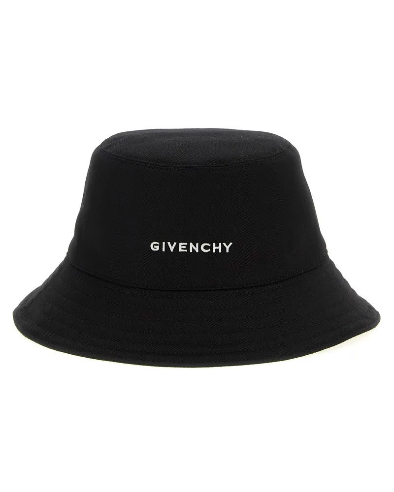 Givenchy Logo Sticker Bucket Hut Black