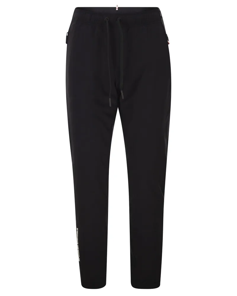 Moncler Jogginghose aus technischem Stoff Black