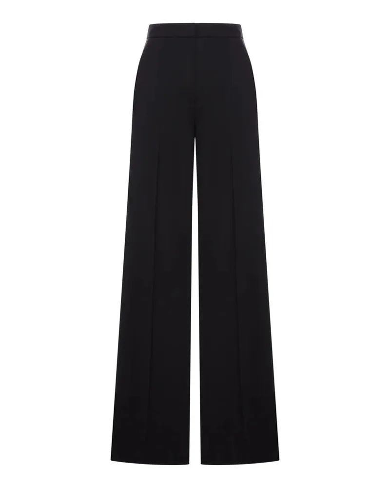 Max Mara gerade Bein leichte Wollhose Nocciola