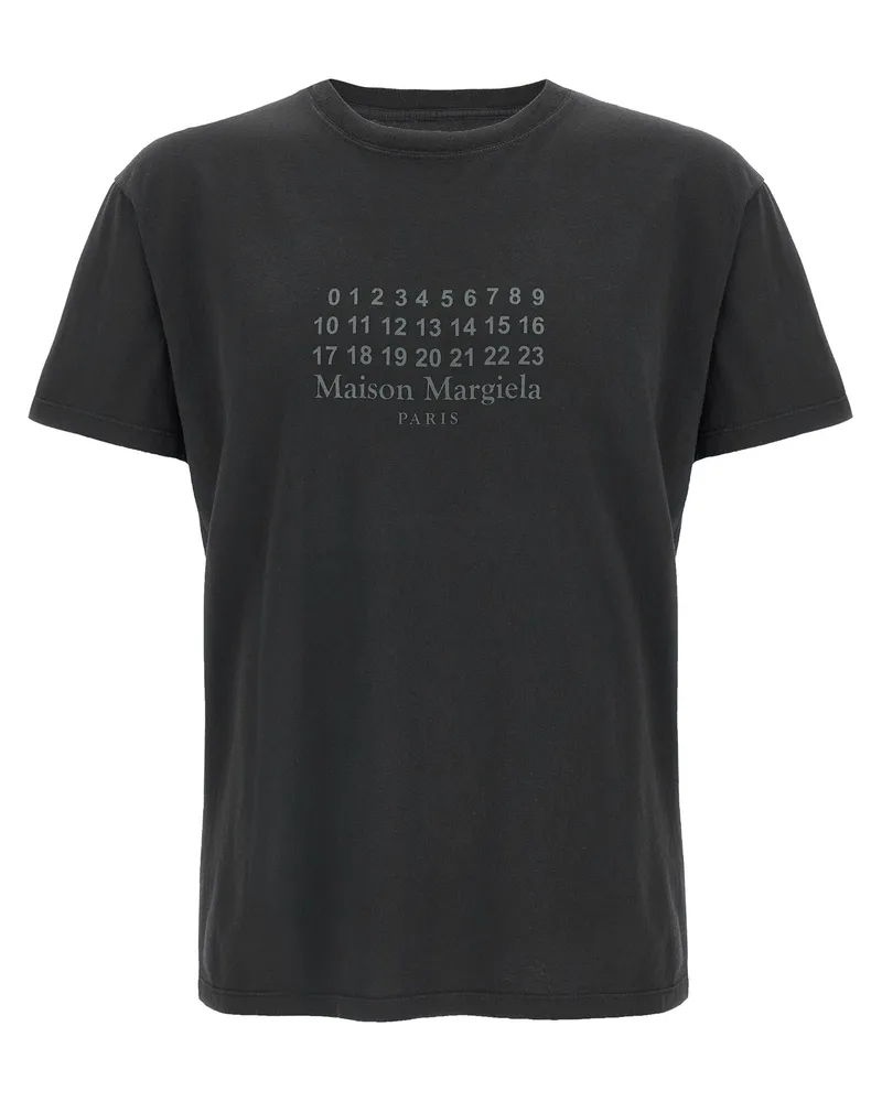 Maison Margiela Numeric Signature Mm6“ T-Shirt Black