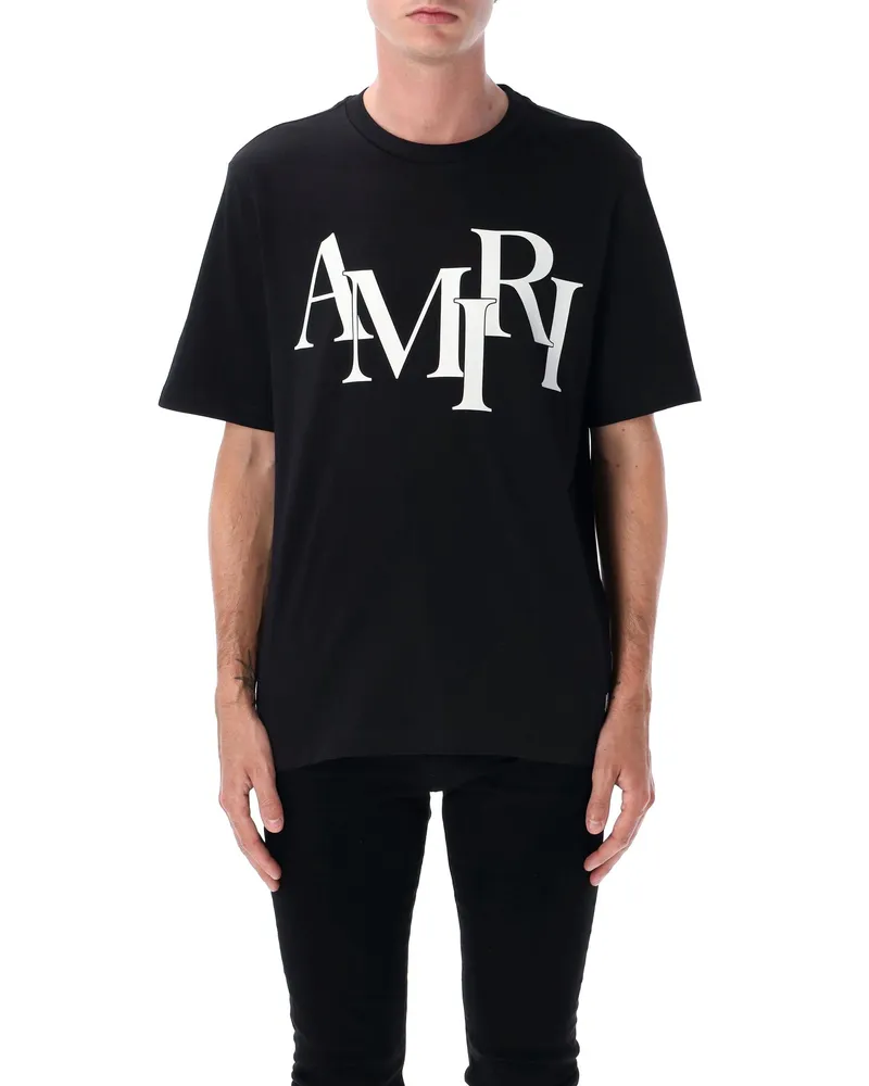 Amiri T -Shirts und Polos schwarz Black
