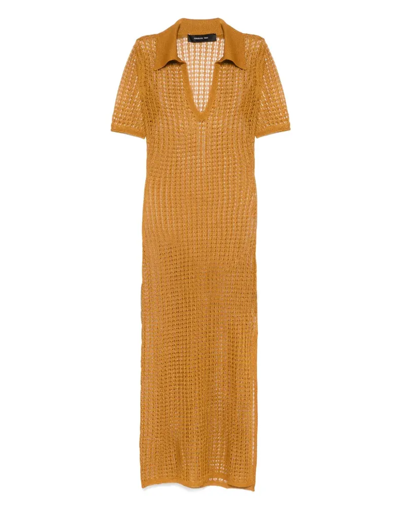 Federica Tosi Maxi Open Strickkleid 11