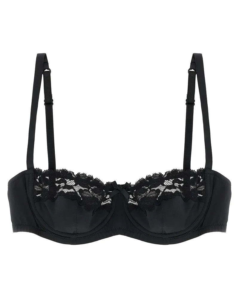 Dolce & Gabbana BH aus Seide und Spitze Black