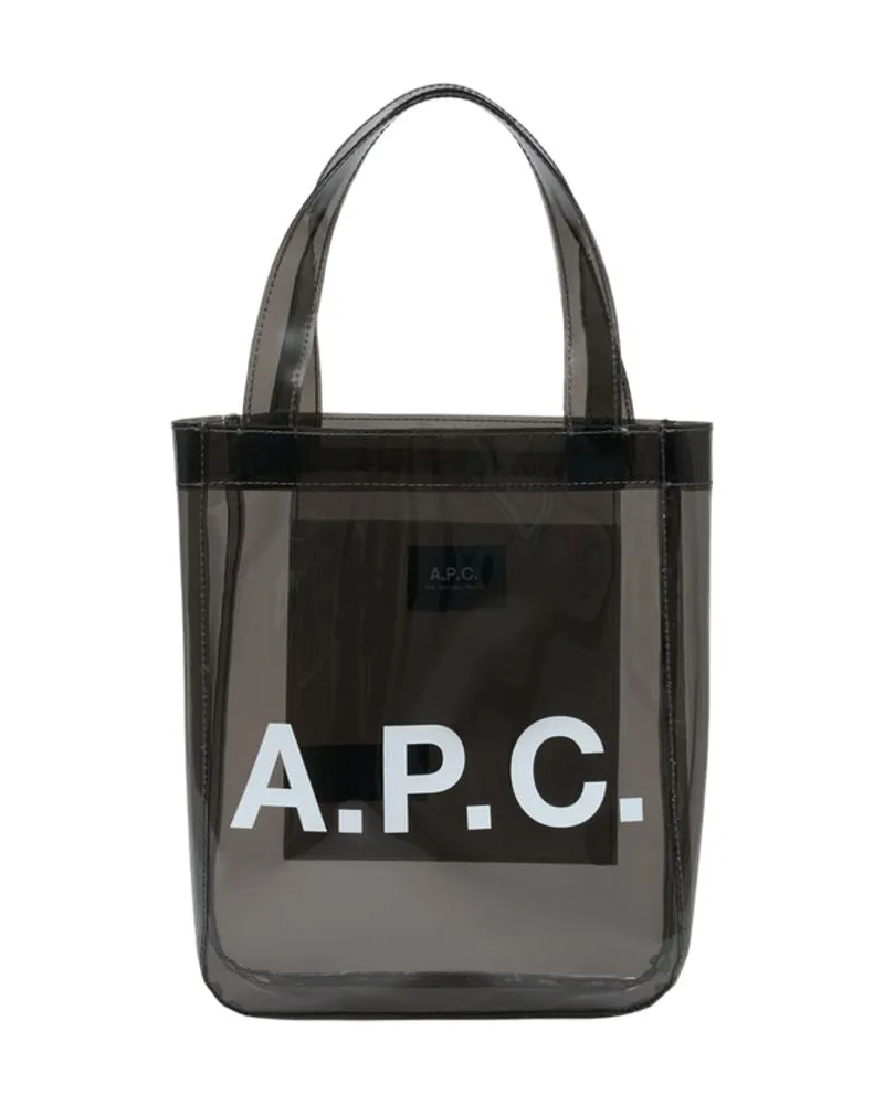 A.P.C. Lou Kleine Shopper-Tasche  Synthetisches Schwarz Schwarz