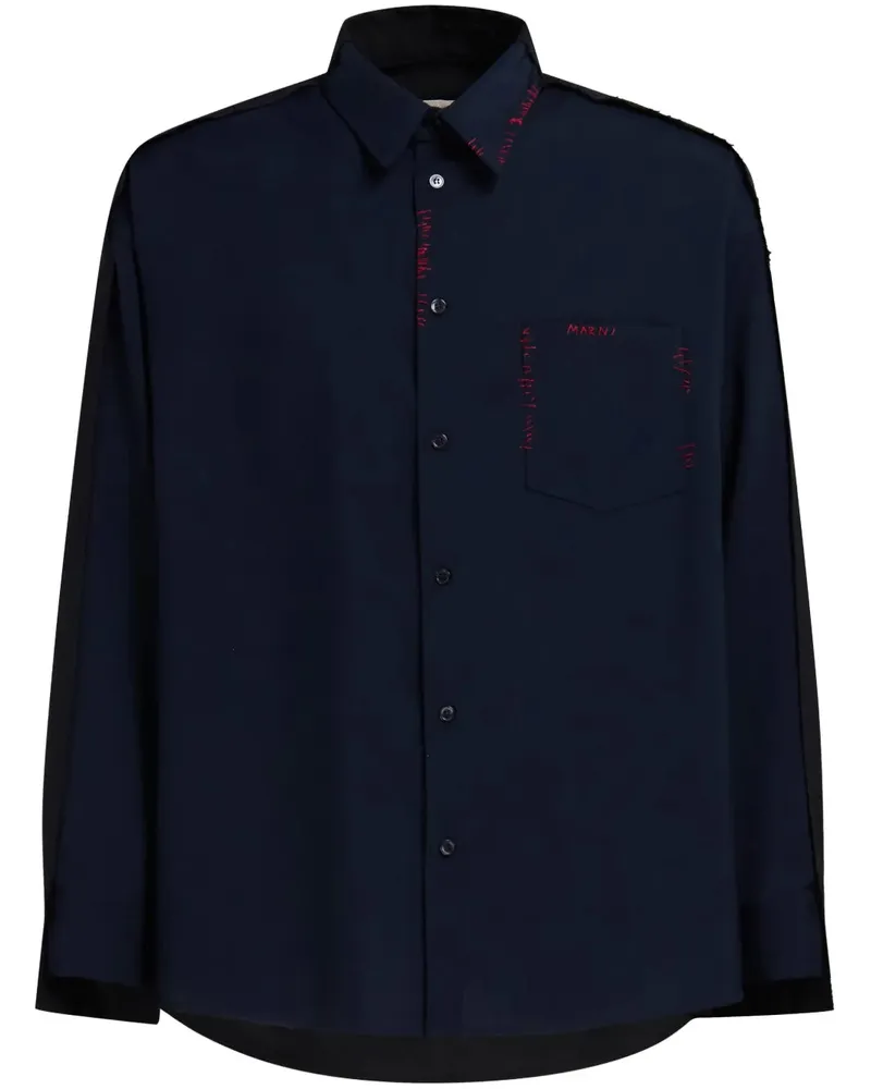 Marni Hemd mit Einsätzen Blublack