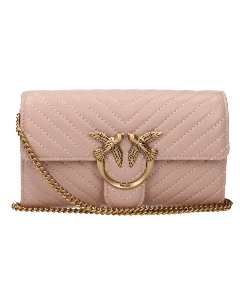 Pinko Clutch Love eine Frau rosa/rosa Hautpulver -