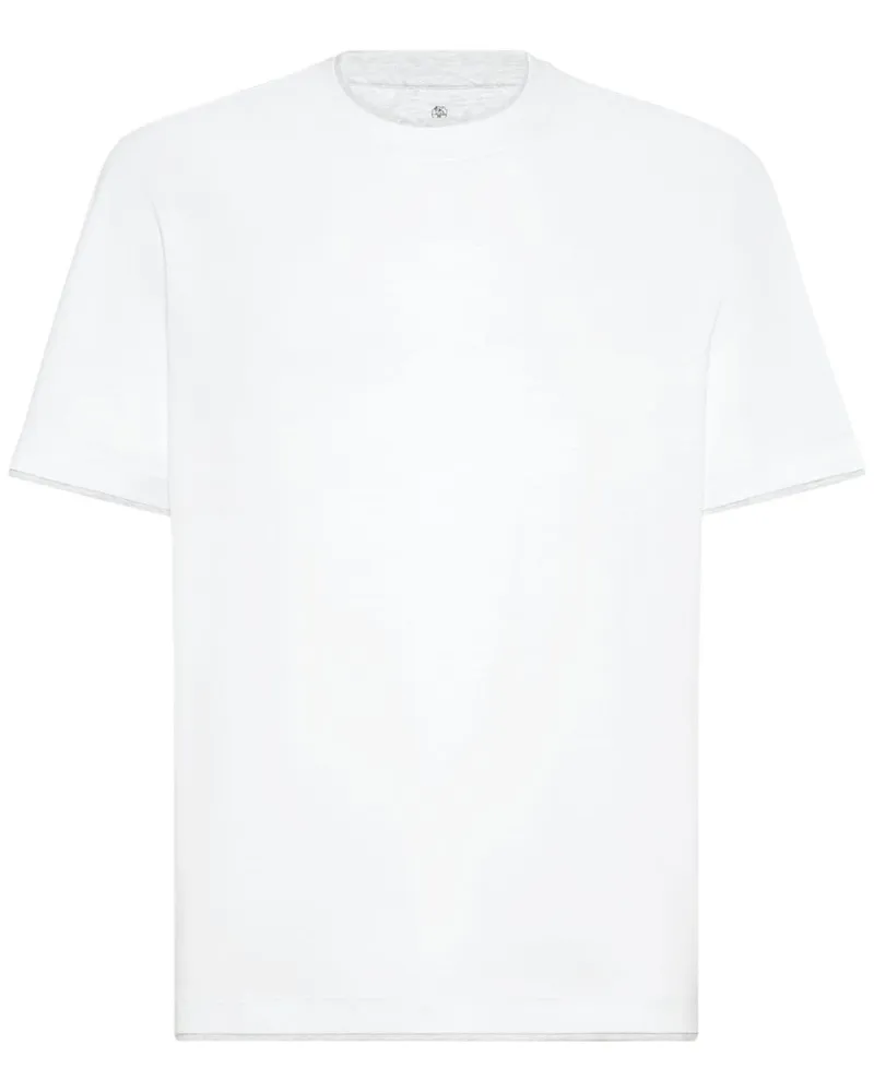 Brunello Cucinelli Baumwoll-T-Shirt White