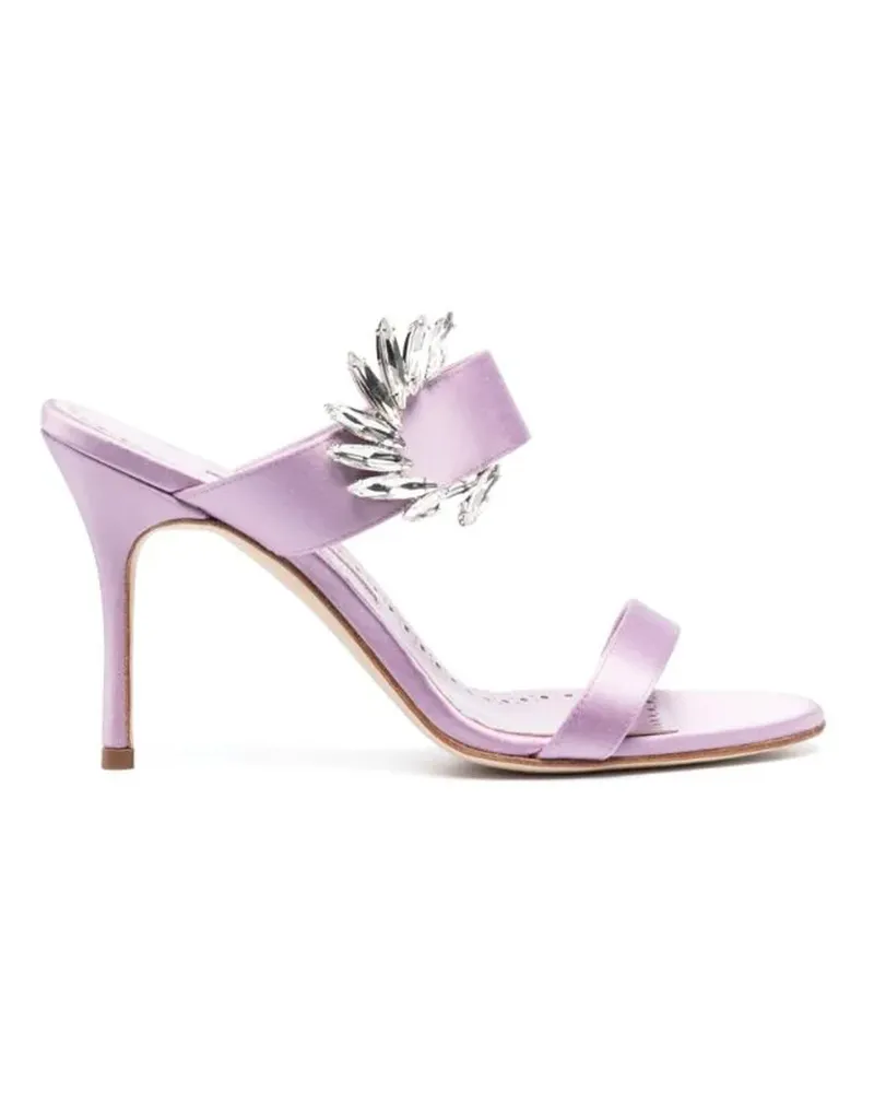 Manolo Blahnik Chivela 090 Sandalen Lila