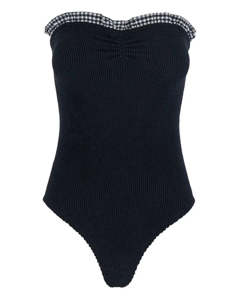 Hunza G Dolly Swim Black.gingham