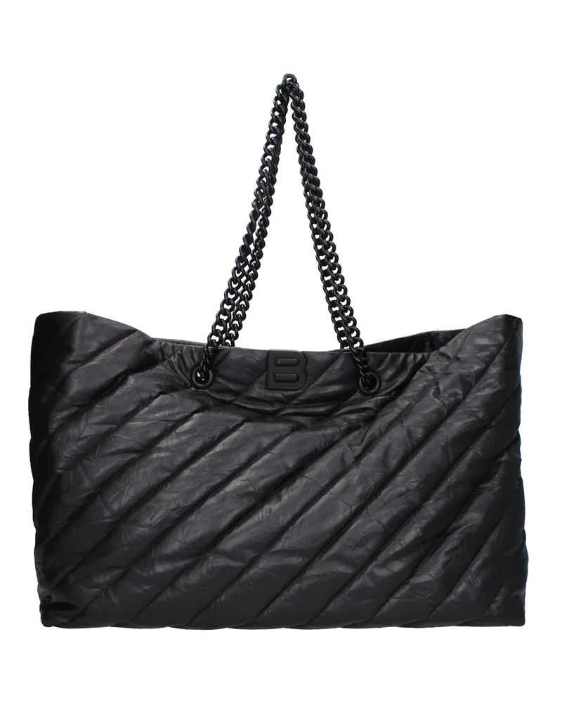 Balenciaga Damens Umhängetaschen aus schwarzem Leder -