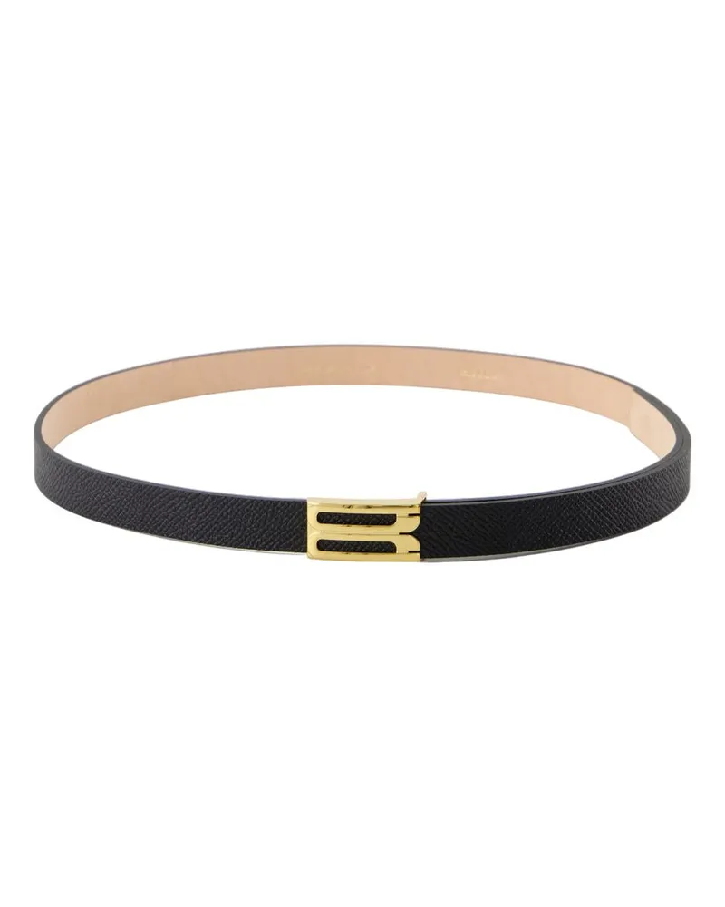 Victoria Beckham Micro Frame Belt  Leder schwarz Black