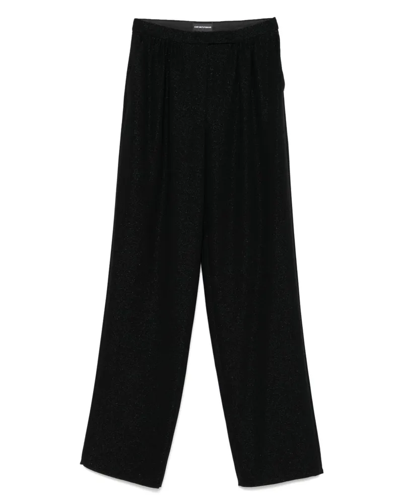 Emporio Armani Lurex Hosen Black