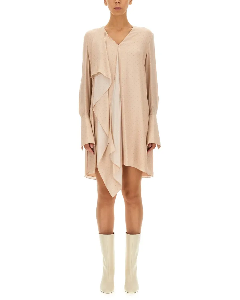 Fendi Crepe Kleid Ivory