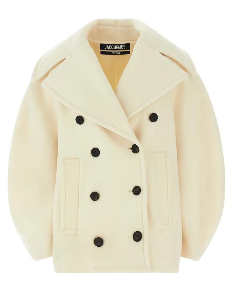 Jacquemus Le Caban Ovalo' Mantel White