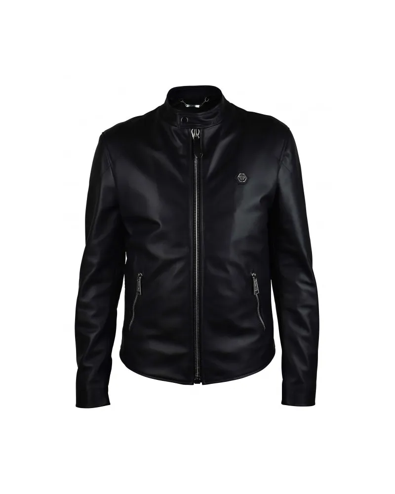 Philipp Plein Bikerjacke Black