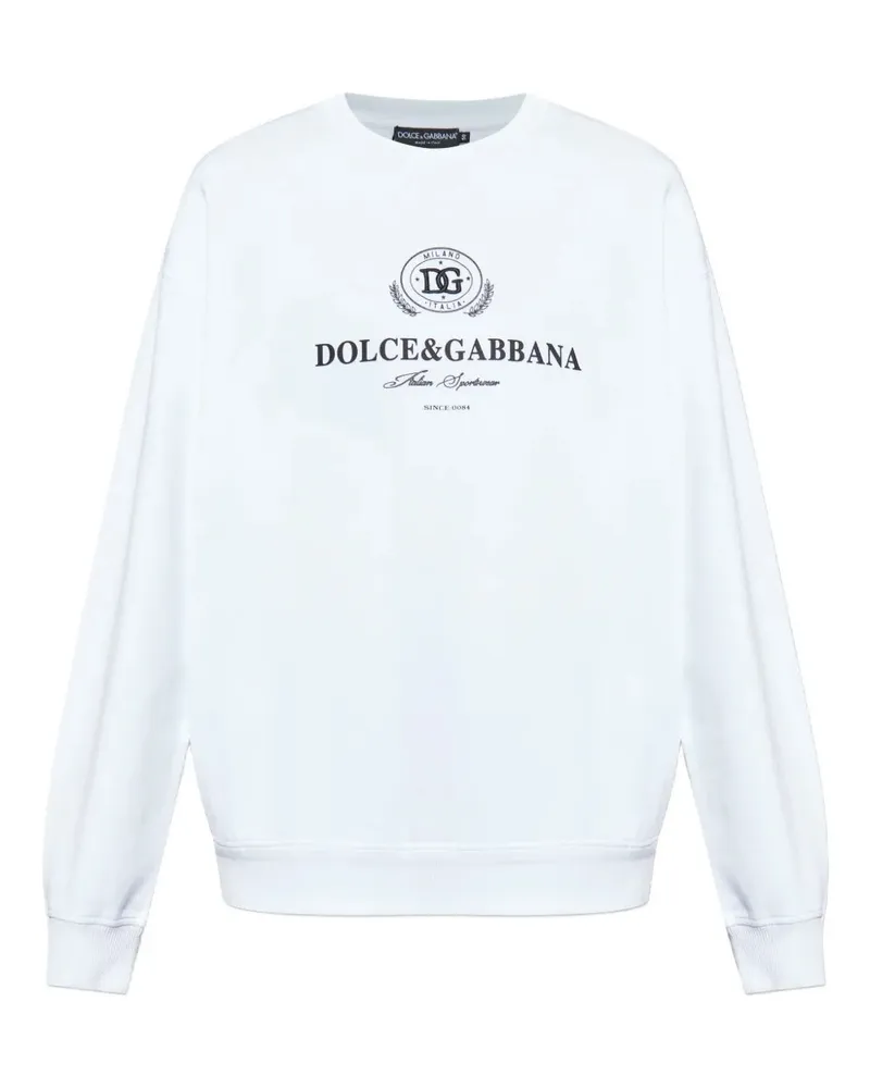 Dolce & Gabbana Crewneck -Pullover mit Logo W0800