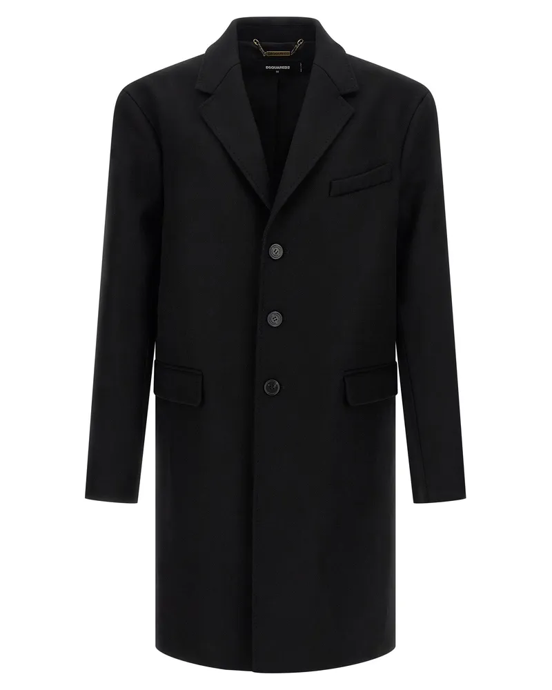 Dsquared2 Wollmantel Black