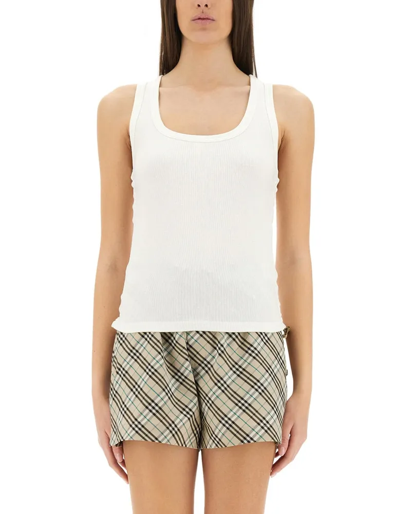 Burberry Baumwoll -Tanktop White