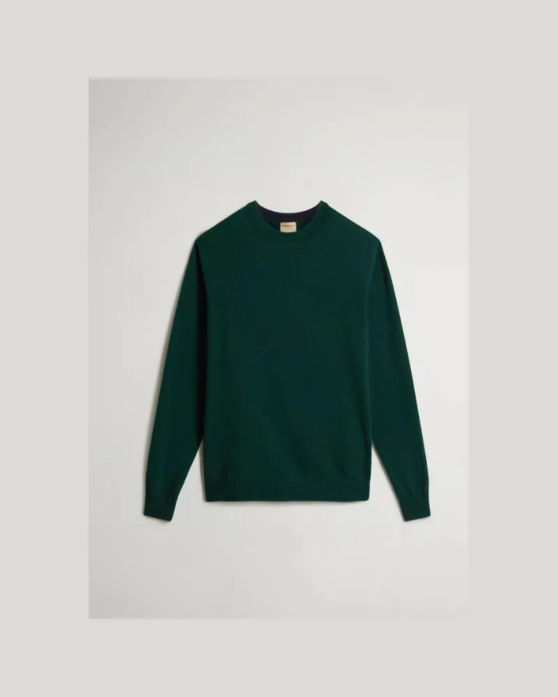 Woolrich Lammwoll-Rundhalsausschnitt Green