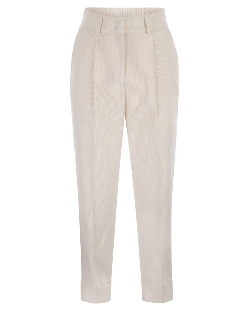 Peserico 500 -Streifen -Samthose Pearl