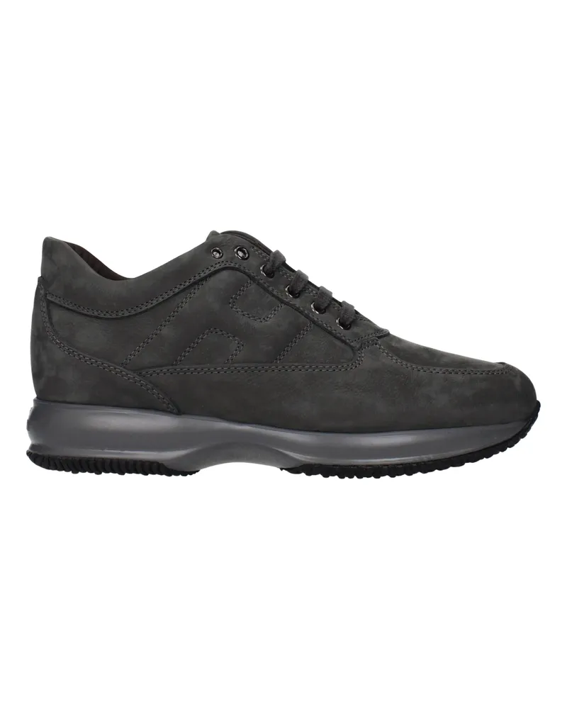 Hogan Interactive Herrens Sneakers Wildleder Grau/Taupe -