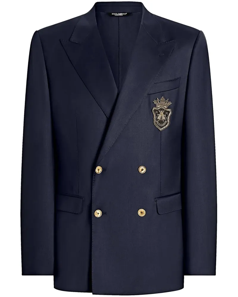 Dolce & Gabbana Blazer mit Logo -Anwendung B4902