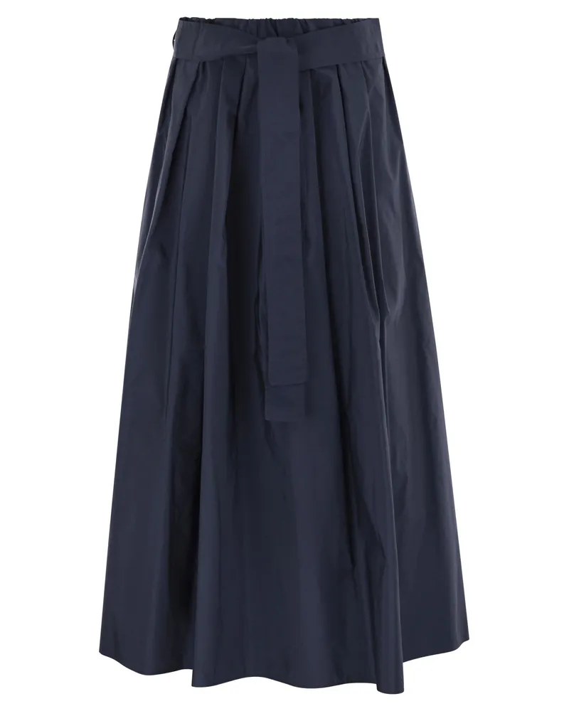 Max Mara Wochenende Max Mara Zarda breiter Taft -Rock Blue