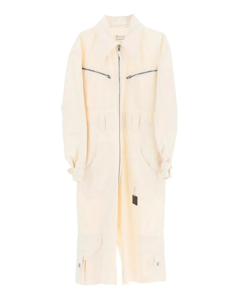 Maison Margiela Baumwoll -Overall Weiß