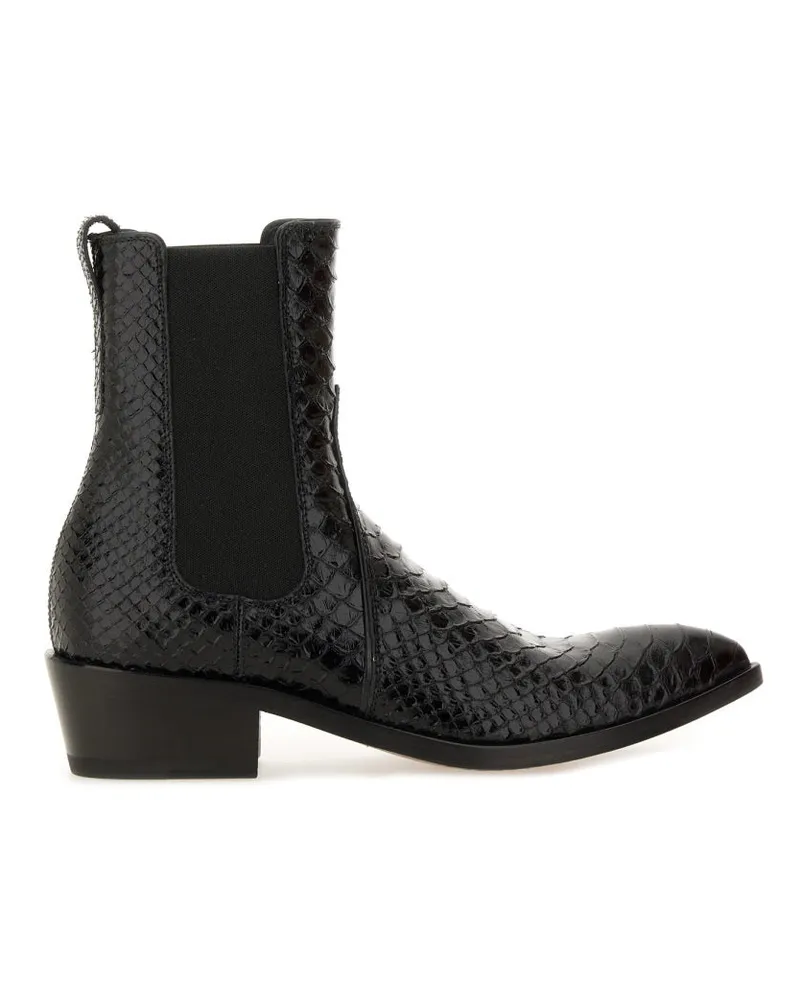 Tom Ford Lederstiefel Black