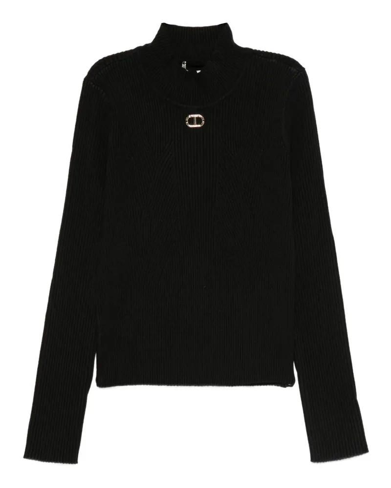 Twin-Set Zwillings -Sweatern schwarz Black
