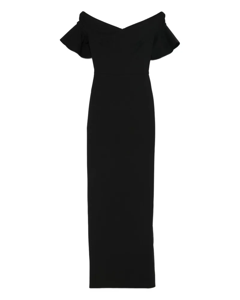 Solace London Cielo Maxikleid Black