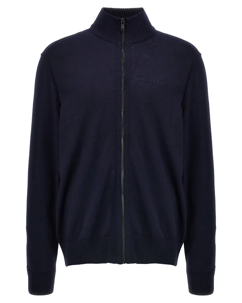 HUGO BOSS Balonso' Strickjacke Blue