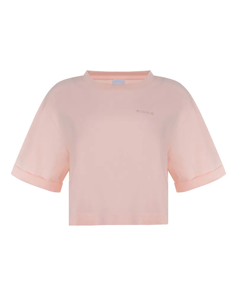 Pinko Douala" T -Shirt aus Baumwolle Pink