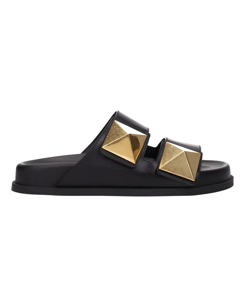 Valentino Garavani Slides und Clogs Damen Leder Schwarz -