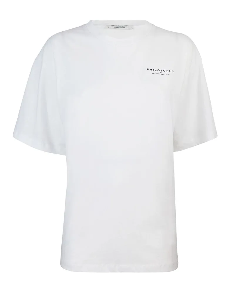 Philosophy Di Lorenzo Serafini Philosophie di Lorenzo Serafini T Shirt Bianca con Stampa White