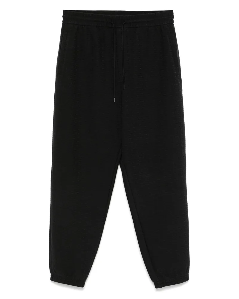 Emporio Armani Allover Logo Jogginghose Black