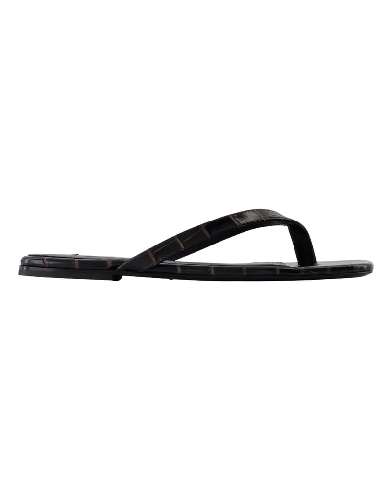 Totême Sandalen Totem aus Leder braun Brown