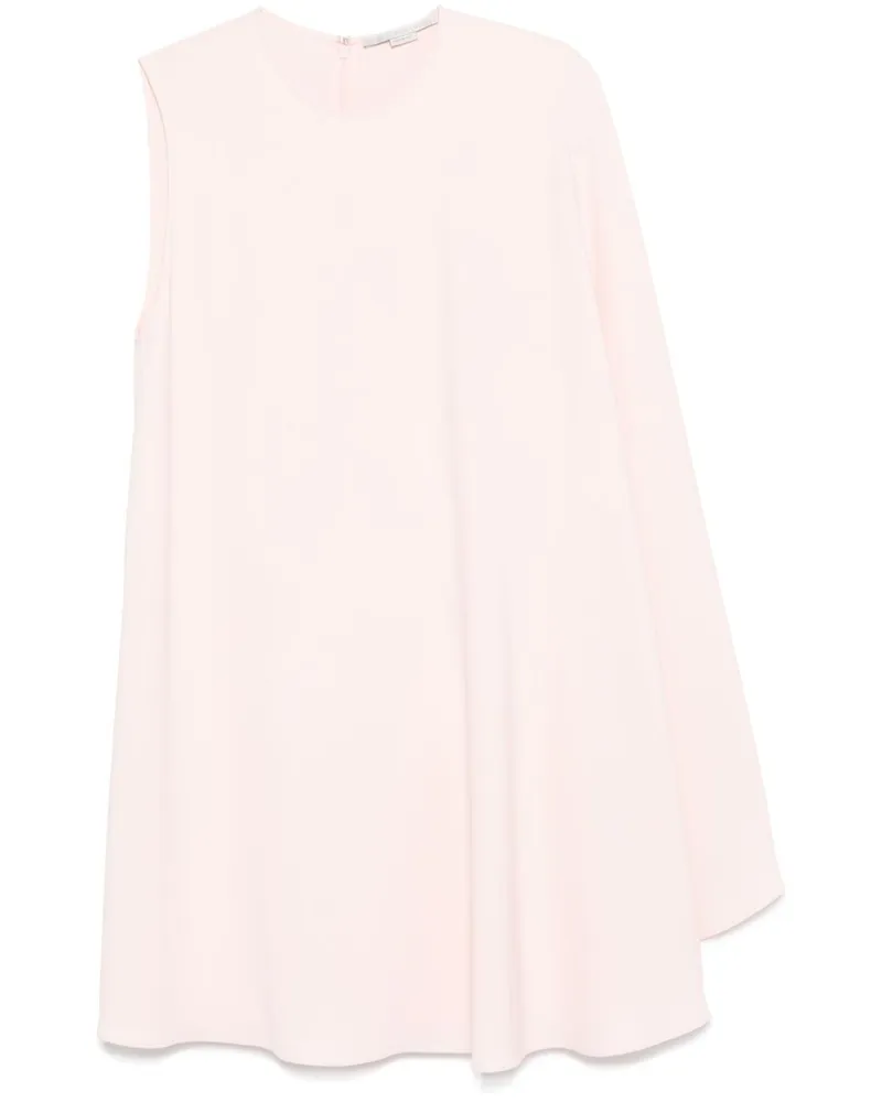 Stella McCartney ein Schulter -Mini -Kleid Powder