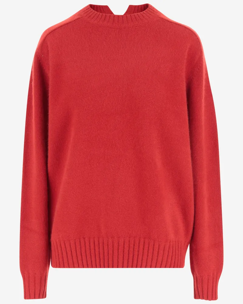 Carven Cashmere Pullover Red