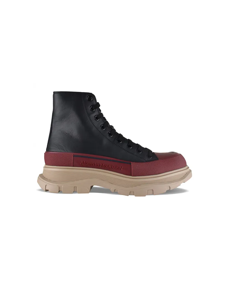 Alexander McQueen Alexander MC Queen Sneakers treten Slick auf Black