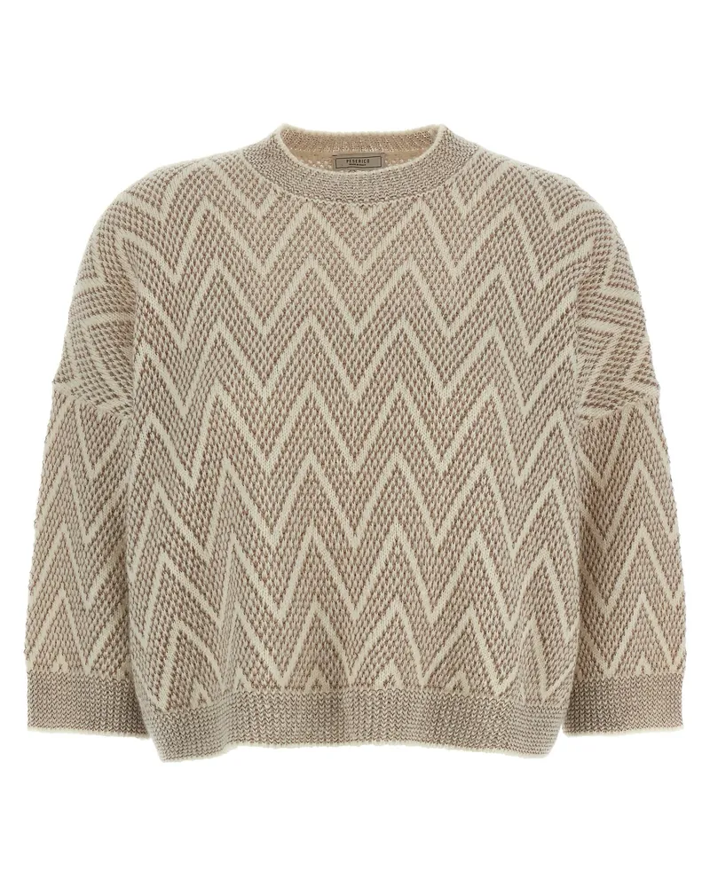Peserico Zickag -Erntepullover Multicolor
