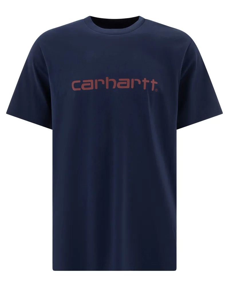 Carhartt WIP Skript" T -Shirt Blue