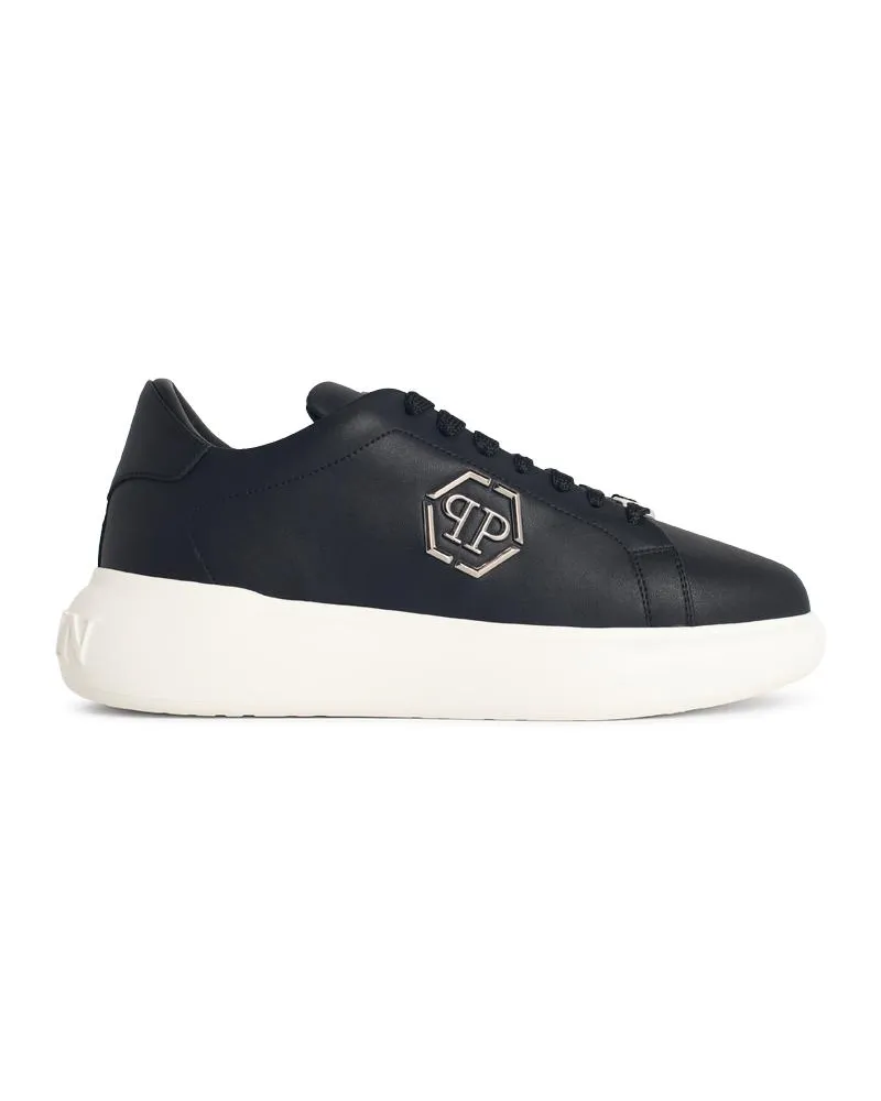 Philipp Plein lo top' Black Lear Sneakers Black